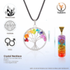 Seven Chakra Crystal Tree - Handmade Feng Shui - Copper Wire Bonsai - Natural Stones - Chakra Tree of Life Necklace - Money Tree - Rocks and Crystals - Image 2