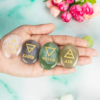 4 Elements Assorted Stones Engraved Triangle Symbols (Earth Air Fire Water) Polished Palm Stones for Gemstone Reiki Crystals Healing - Image 6