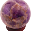 Healing Crystals for Beginners, Crystals and Gemstones Sphere, Meditation and Witchcraft Gifts, Crystal Ball with Book and Stand (Purple Amethyst, 40 to 50Mm) - Image 3