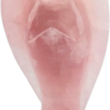 Rose Quartz Guardian Angel Statues,Pocket Crystal,Hand Carved Figurine Sculpture 3"